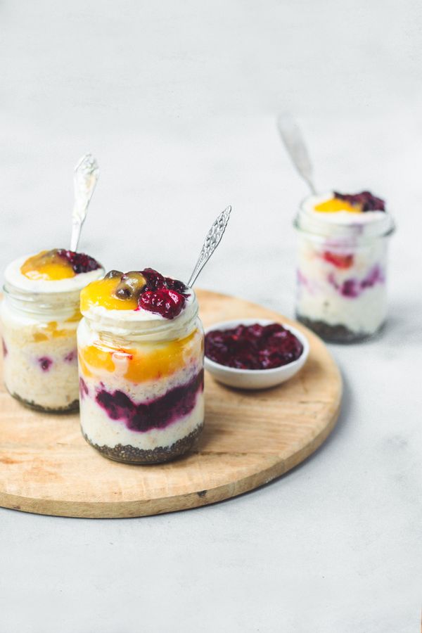 Lemon curd overnight oats | overnight oats met lemon curd