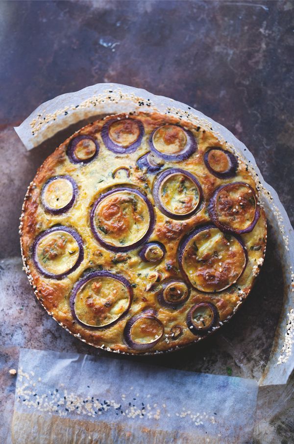 bloemkooltaart uit plenty more van ottolenghi