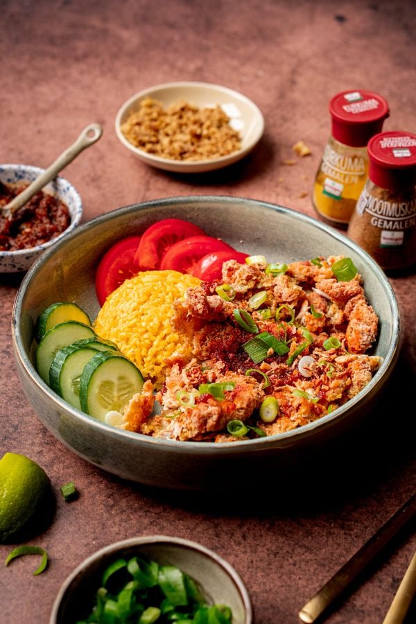 Ayam geprek: Indonesische crispy chicken / fried chicken