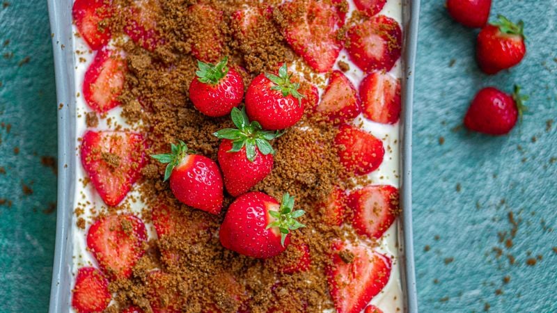 Aardbeien tiramisu met Bastogne