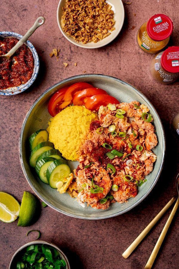 Ayam geprek: Indonesische crispy chicken / fried chicken