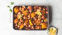 Seafood boil van de bakplaat