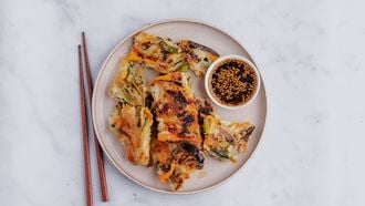 Koreaanse pannenkoek | Yachaejeon | groentepannenkoek