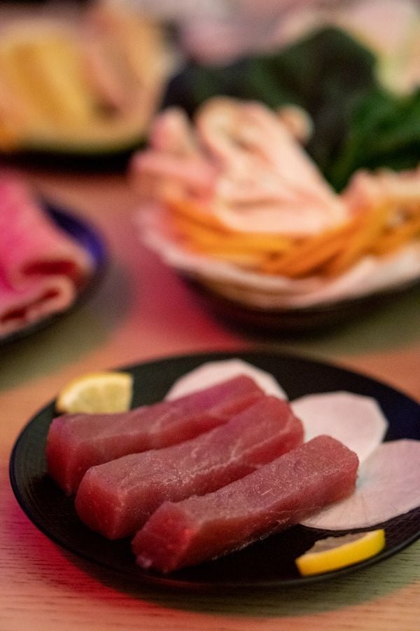Japanse fondue tonijn