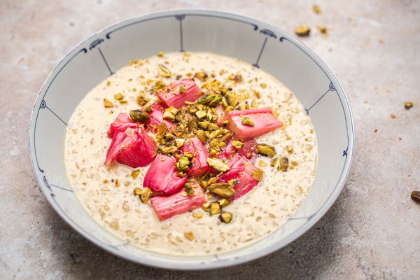 Rijstepap met witte chocolade en miso