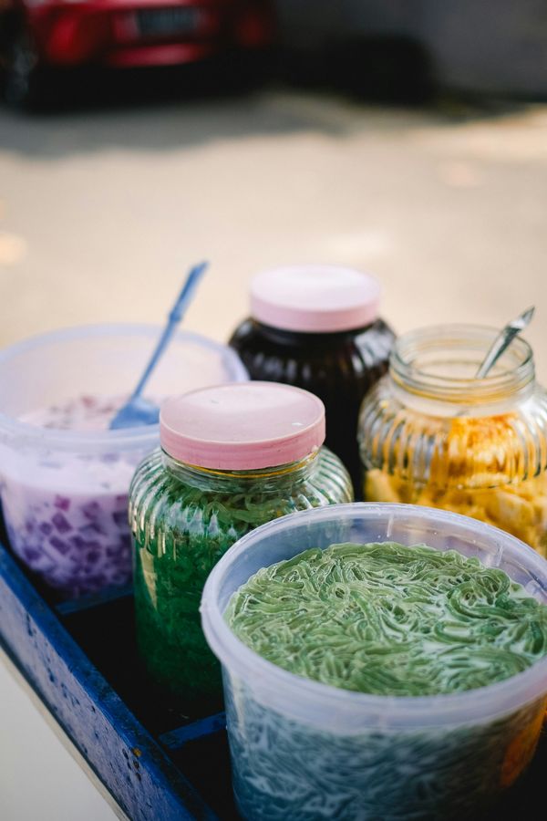 Tjendol met jelly sliertjes