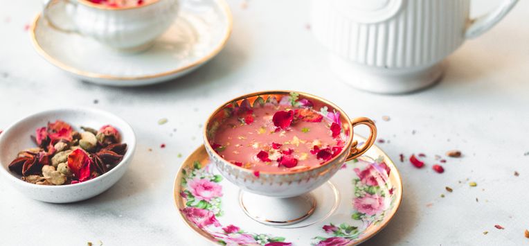 Kashmiri chai | noon chai | roze chai | valentijnsdrankje