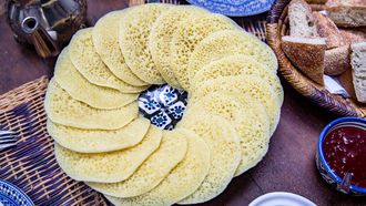 Afbeelding van baghrir Marokkaanse pannenkoeken
