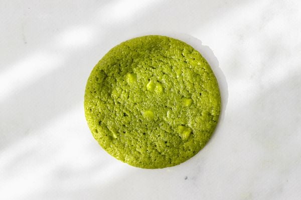 Matcha koekjes met witte chocolade