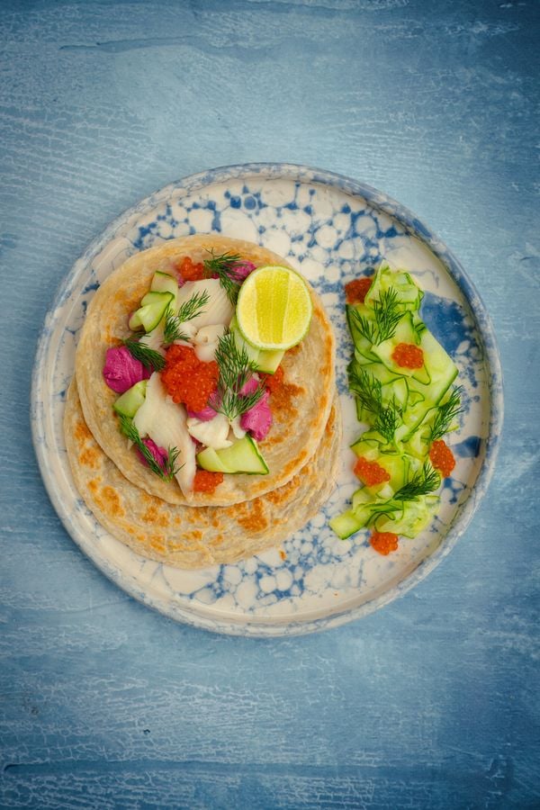 Paratha recept met forel