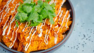 nacho's met kaas uit de oven