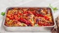 Tavuk Kapama | Turkse traybake met rijst en kip en puntpaprika