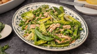 lente salade met kip en dragon