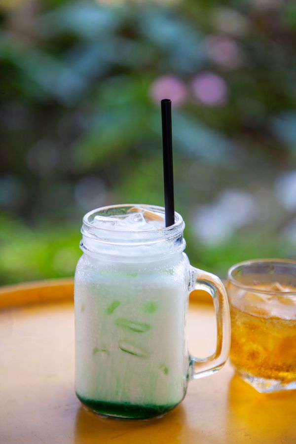 Lait à la menthe - Frans drankje van Melk met muntsiroop