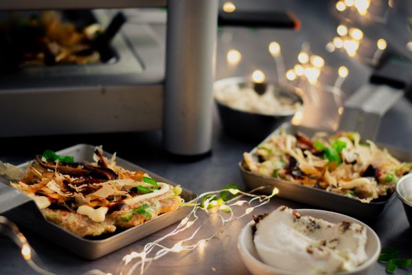 Gourmet groentepannenkoekjes | gourmet mini okonomiyaki