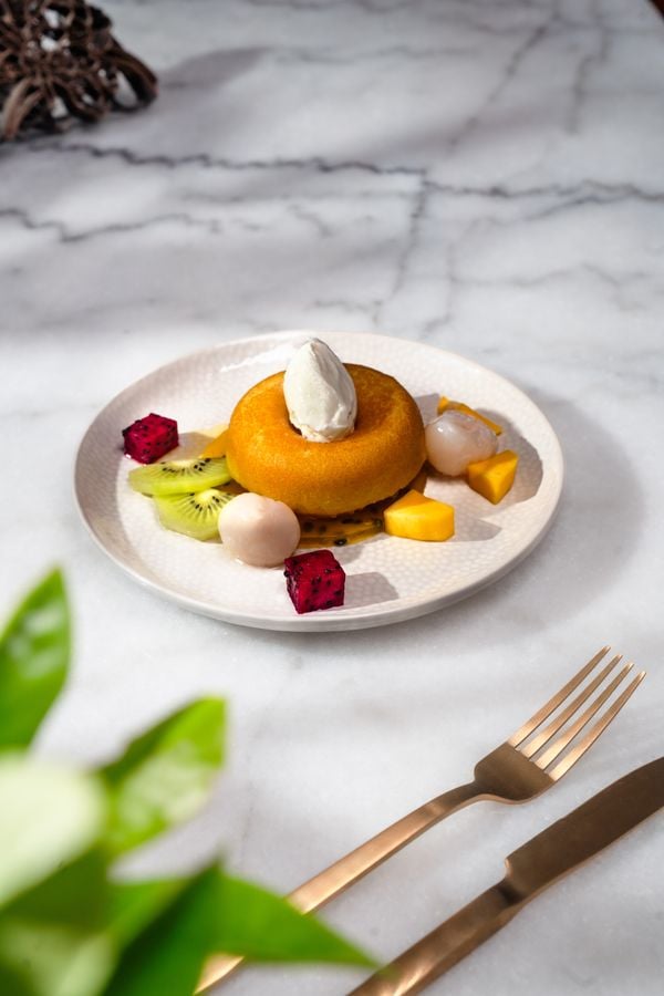 Savarin / toetje kerst / nagerecht met champagne