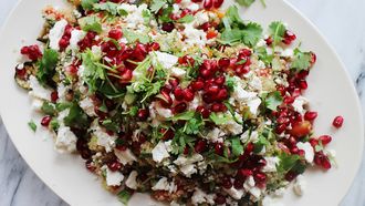 quinoa salade met granaatappelpitjes