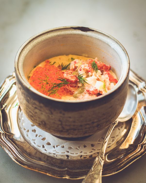 Luxe Chinees gestoomd ei met rivierkreet en zalmeitjes | koolhydraatarm voorgerecht met rivierkreeft