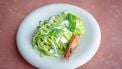 Pasta met garnalen en basilicum