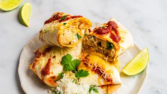 burritos met limoenkip, kokos en sriracha