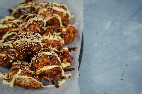 Sticky bloemkool-wings