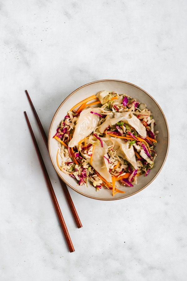Dumplingsalade - salade met dumplings