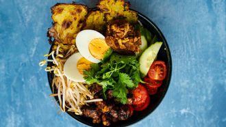 traybakesalade gado gado