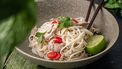 koude noodles met kip