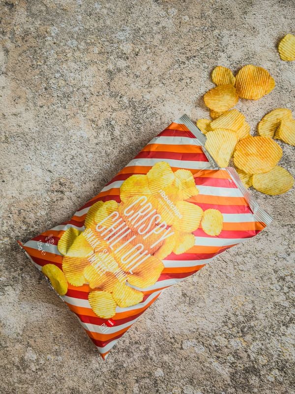 Crispy chili olie chips HEMA