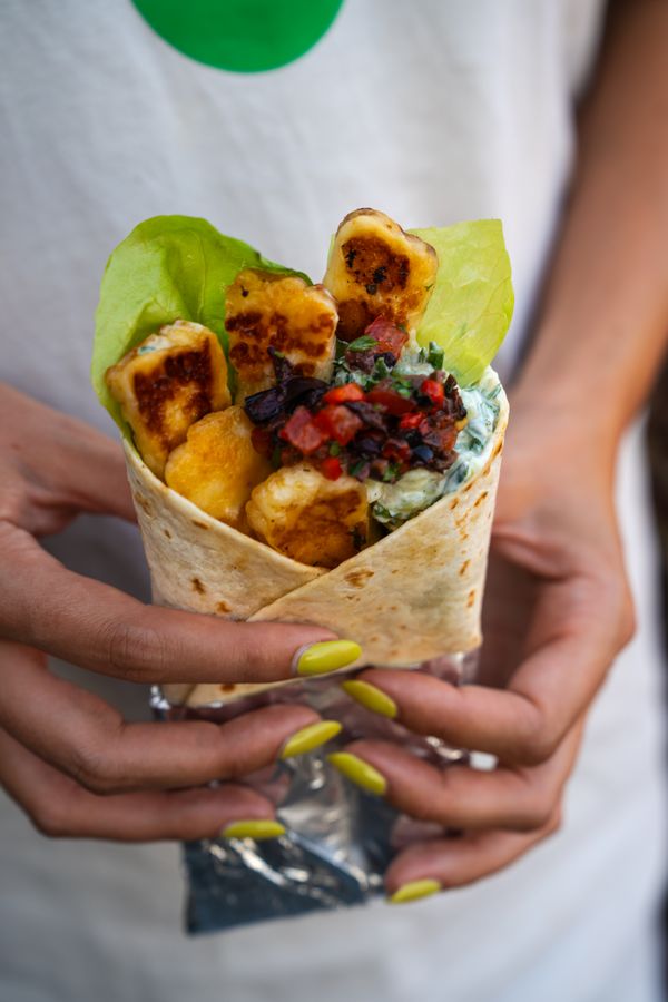 halloumi-wrap