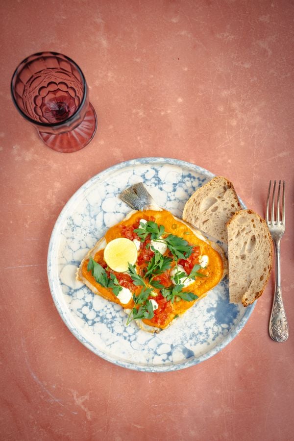 Dorade met piri piri-saus