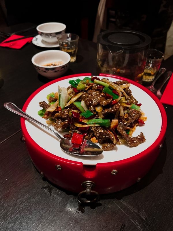 Mongolian Beef Sichuan stylea