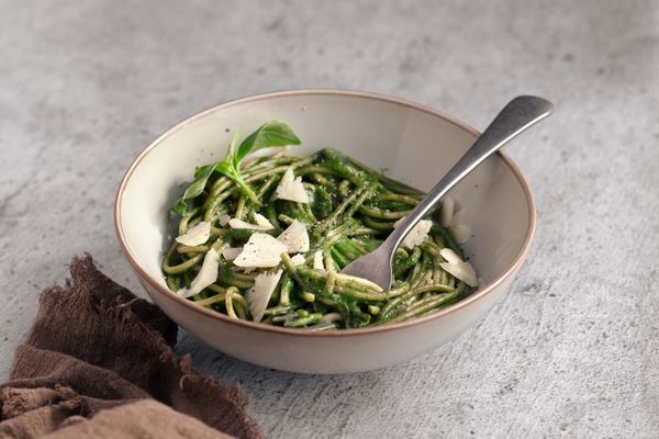 Tallarines verdes | Spaghetti spinazie | snelle spaghetti