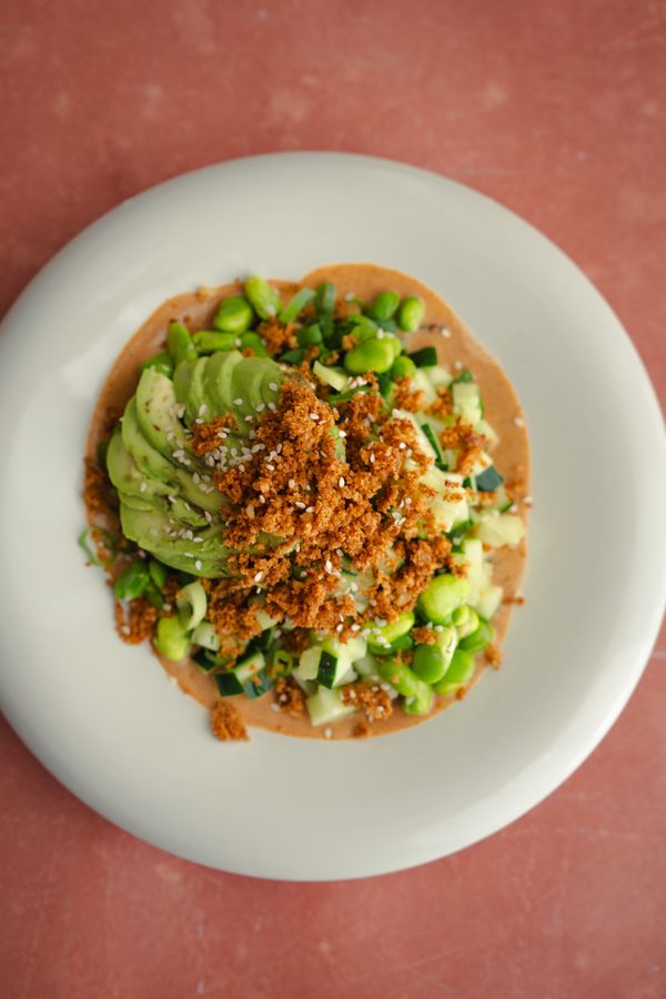 Crispy rijst salade