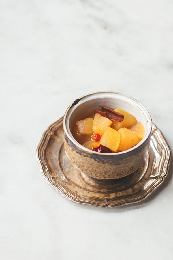 Chinese appelthee met kaneel