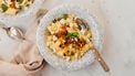 Courgettestamppot met geitenkaas