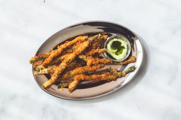 Gefrituurde asperges