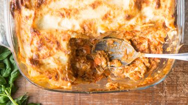 basisrecept lasagne / hoe lang moet lasagne in de oven