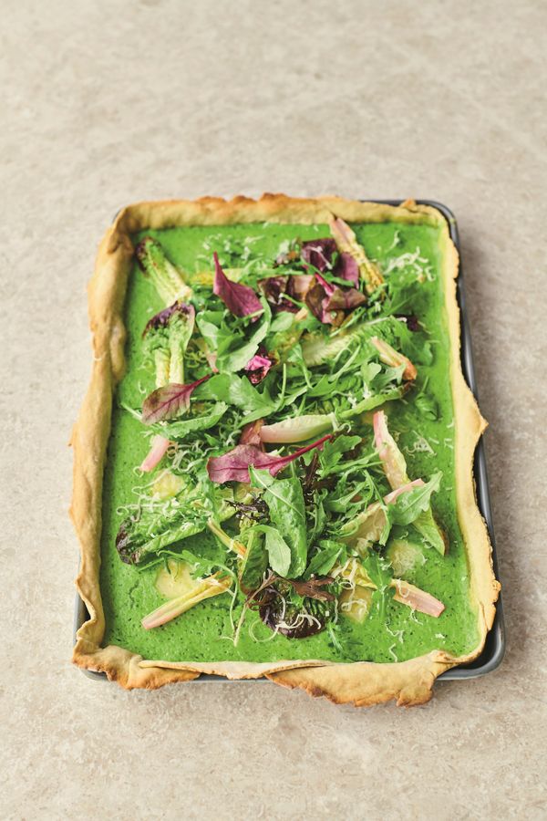 Quiche van avocadodeeg