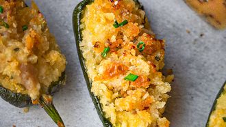 Jalapeño poppers met Grana Padano en bacon