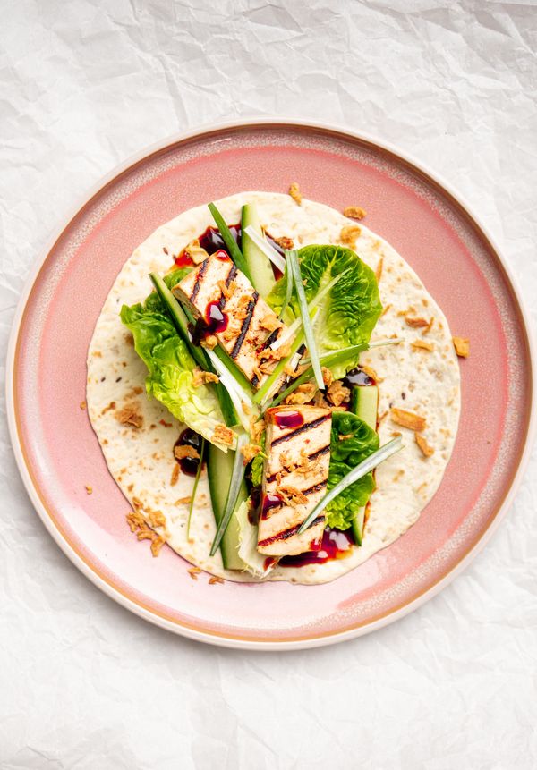 Gezonde wraps met tofu