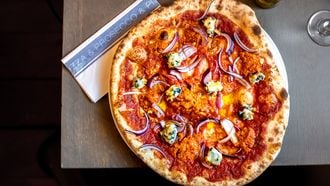 Vegan pizza 'nduja van De Pizzabakkers
