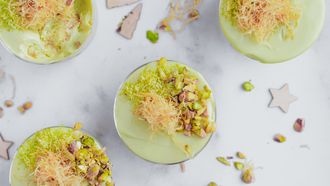 Pistachetoetje | pistache tiramisu