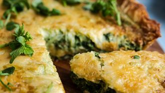 Hartige taart met bladerdeeg // Quiche // Weekmenu