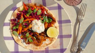 Flatbread met kip