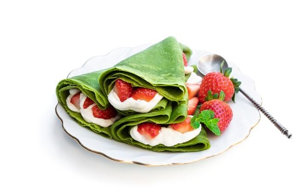 matcha crepe met vulling