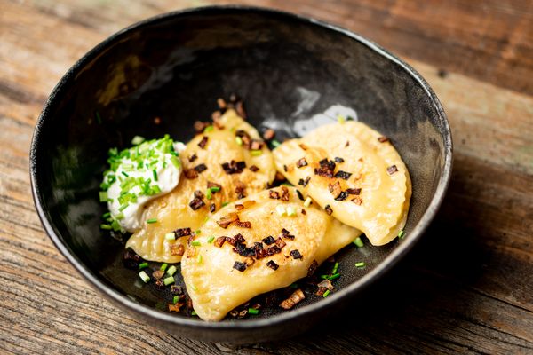 Pierogi met kaas en aardappel