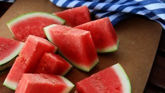 Watermeloen met citroen zomer snack