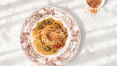 Zomerse pasta met courgette / spaghetti recept