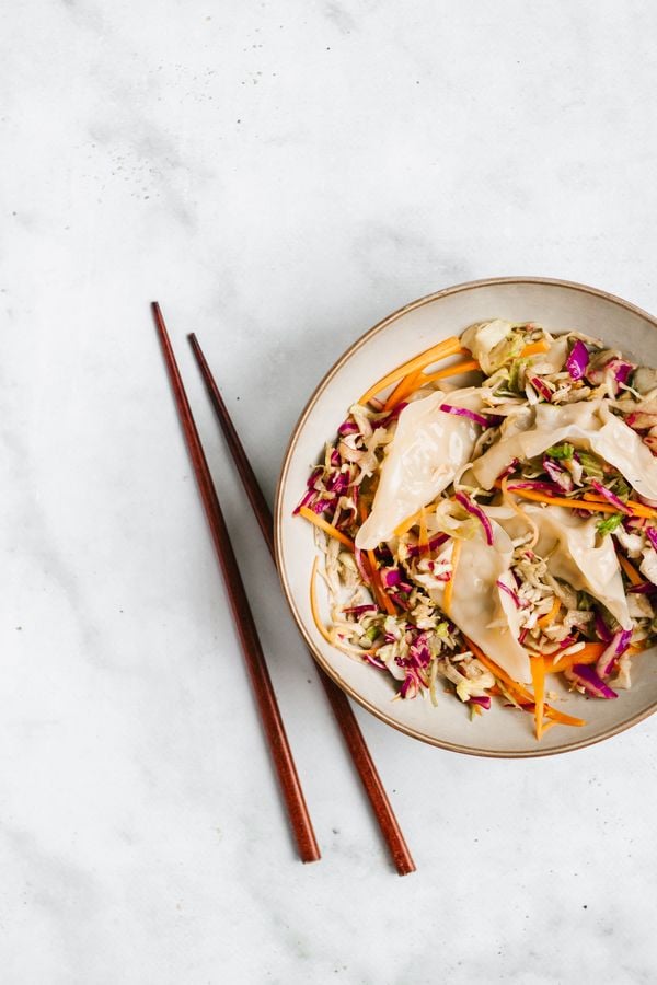 Dumplingsalade - salade met dumplings